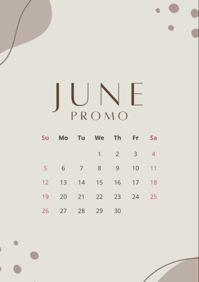 Check our instragram for June promos!