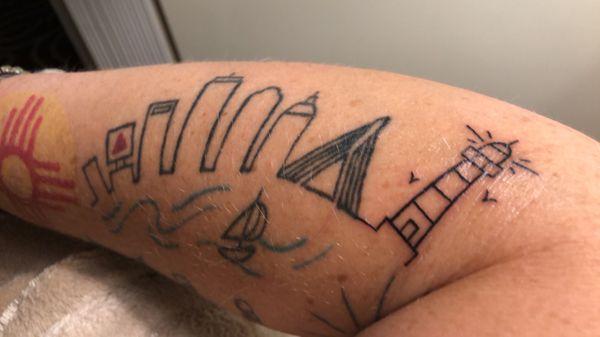 Lighthouse tattoo