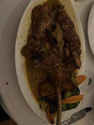 Stuffed veal chop