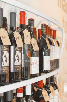 We have a wide array of red wines to choose from.