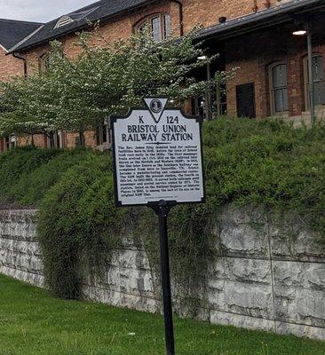 Bristol Union Railway Station Historical Marker