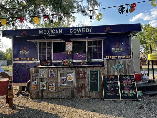 The food truck and menu