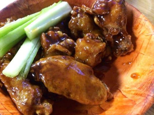 Bourbon Wings~ Too sweet~