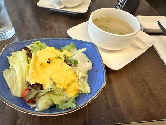 Miso soup & salad