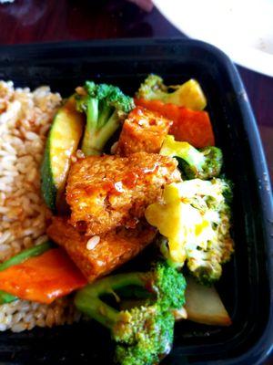 Bean curd with mixed veggies