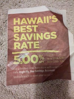 Check out Best Savings Rate 5%!