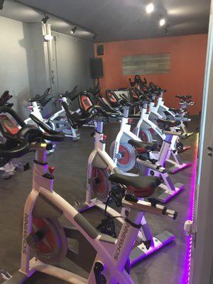 Boutique indoor cycling studio