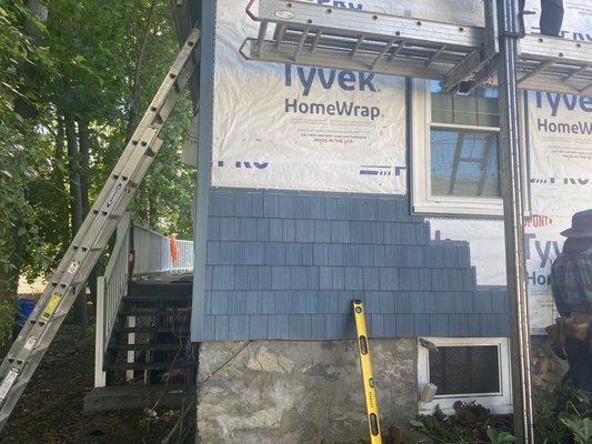 Install new perfection 7 siding