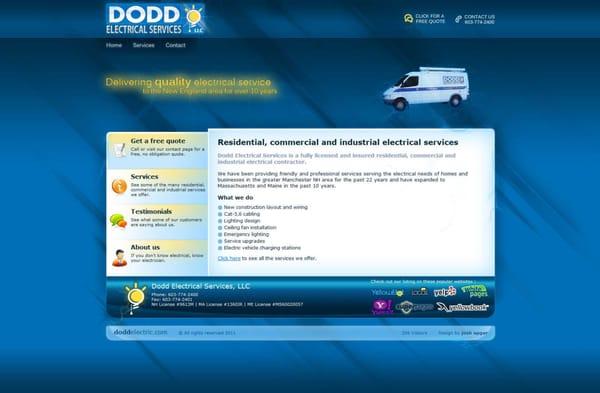 Dodd Electric website