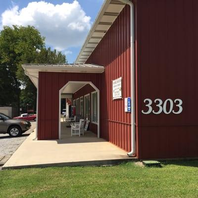 Street number & front porch