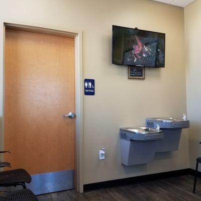 Bathroom in waiting room