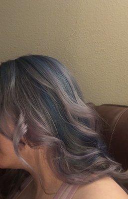 Hair by mai Van at Eden center  Love the colors! Ty Sry excuse the bad lighting, no filters