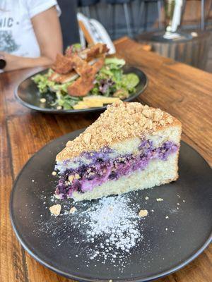 Lemon Coffee Cake and Schnitzel Salad