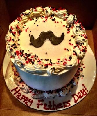 Mustache cake