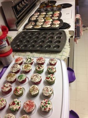 Made cupcakes for the Worship Team!