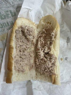 Saddest tuna sandwich ever