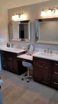 New fixtures in a newly remodeled bathroom!!