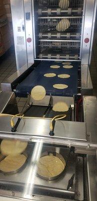 Enjoy some of our fresh and hot corn tortillas made in-house!