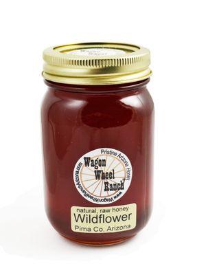 Desert wildflower honey comes from the yellow flowers of the desert floor, summer & fall. It has rich, deep honey flavor, yet is very sweet