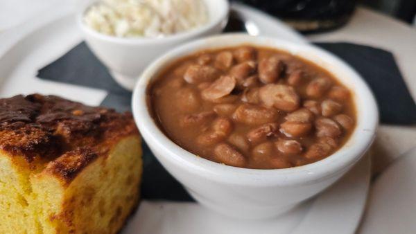 Pinto beans and cornbread