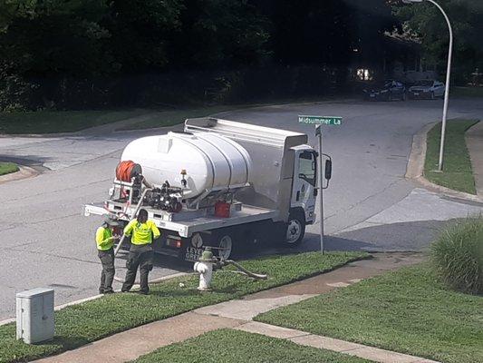 Thieves taking water from the city of bowie and its residents!