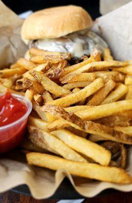 Knoxsky burger and fries