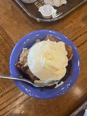 Peach Cobbler and Cream