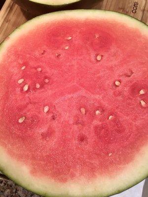 Seedless watermelon - light red and delish