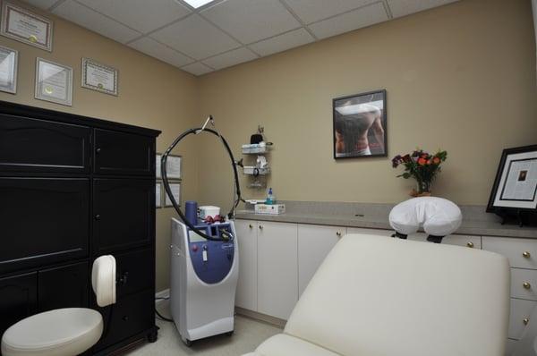 Tampa laser hair removal treatment room