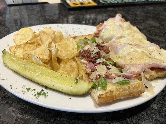 Sammy Blue Eyes Sub on grinder pizza bread