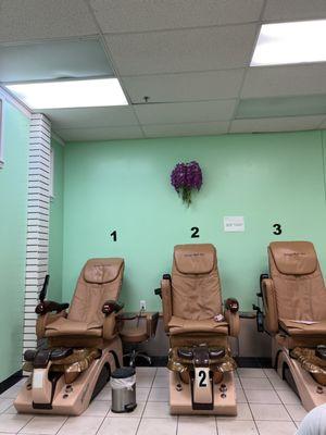 Pedicure area