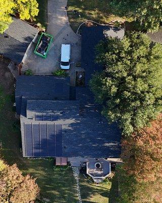 GAF Timberline Solar roof completed in Arlington, TX