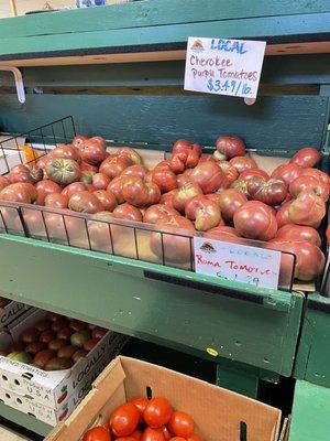 Cherokee purple tomatoes