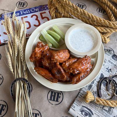 Dozen Buffalo Wings w/ ranch & celery