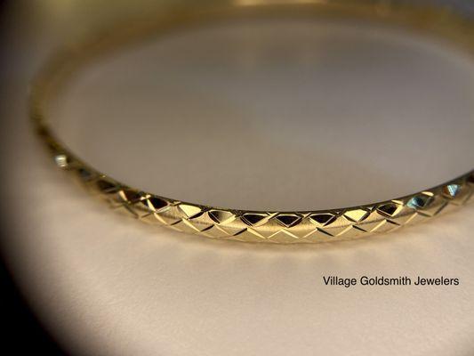 Criss cross bangle