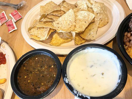 Chips & Salsa & Queso