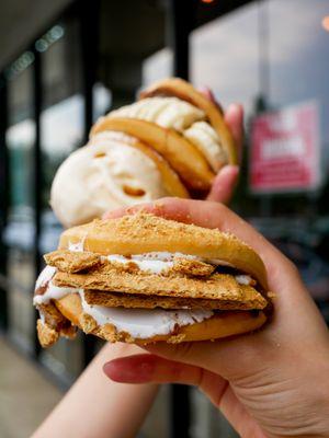 Dessert Baos (Ice Cream and S'mores)