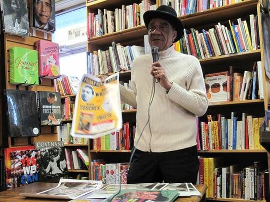 The Legendary Andre Williams signs his book "Sweets" March, 2010