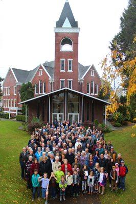 Picture on the lawn with some of the congregation. 2019