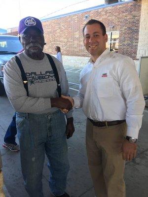 Thank you Mr. Kendrick for your service and Happy Veterans Day! Mr. Kendrick got his FREE car wash today. Come see us today if you haven't!