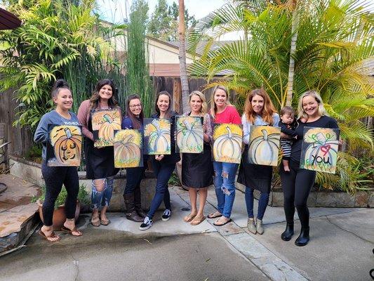 Friendsgiving paint party