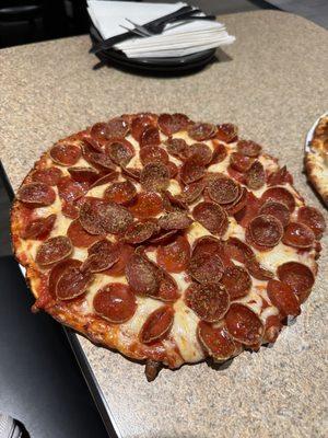 Pepperoni pizza