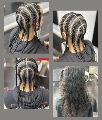 #BarbersWanted #CutsByElle #BraidsByDanyelle #Shearblissla  #shearbliss@Elle's #boxbraids #braids #individuals #cornrow