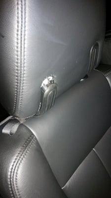 Here is how my headrest looks after I paid them $1500 for new leather.  You cant order that part so I am out $600 to replace the headrest.