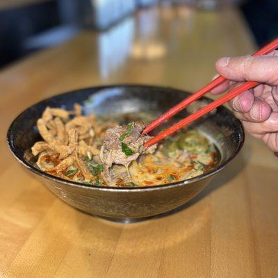 Khao Soi with Smoked Lamb