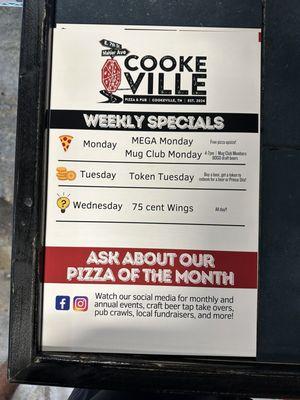 Weekly Specials