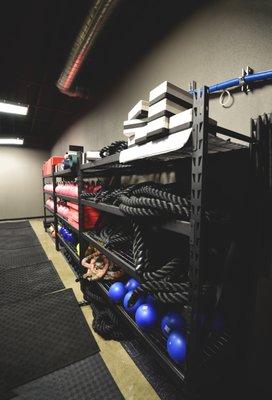 Don't worry about traffic jams in our spacious fitness equipment room.