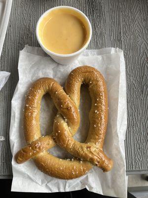 Salted Pretzel with cheese!