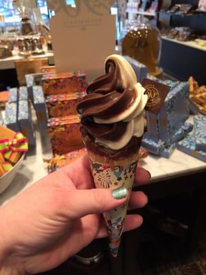 Nari made me a perfectly pulled cone! It was every bit as decadent and delicious as it looks!