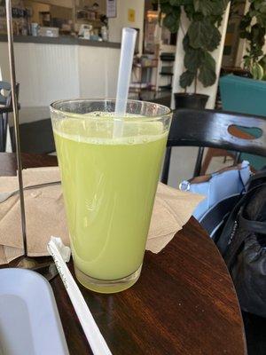 Celery and lemon juice